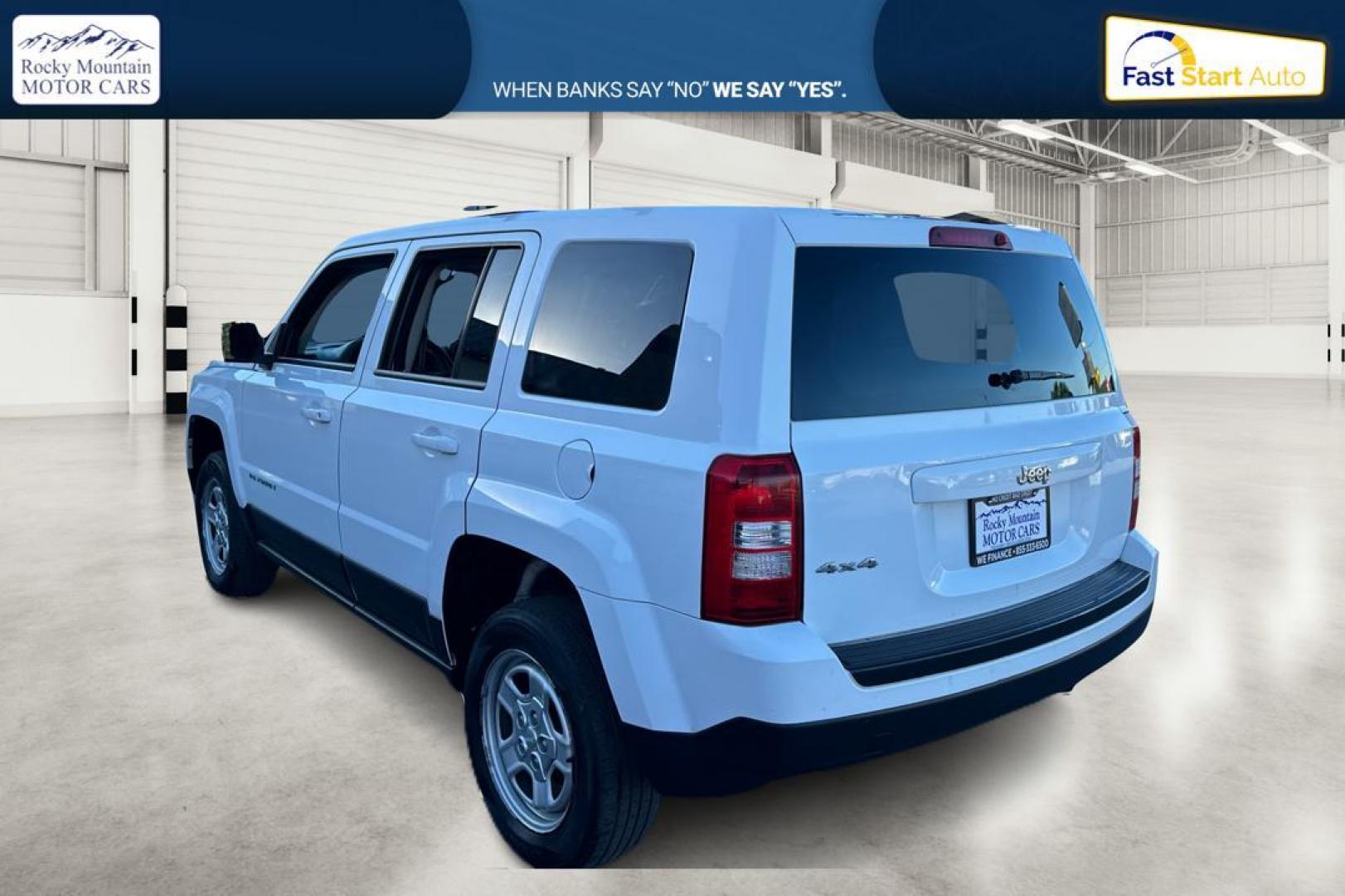 2017 White Jeep Patriot Sport 4WD (1C4NJRBB6HD) with an 2.4L L4 DOHC 16V engine, Auto, 6-Spd AutoStick transmission, located at 767 S State Road, Pleasant Grove, UT, 84062, (801) 785-1058, 40.354839, -111.736687 - Photo#4