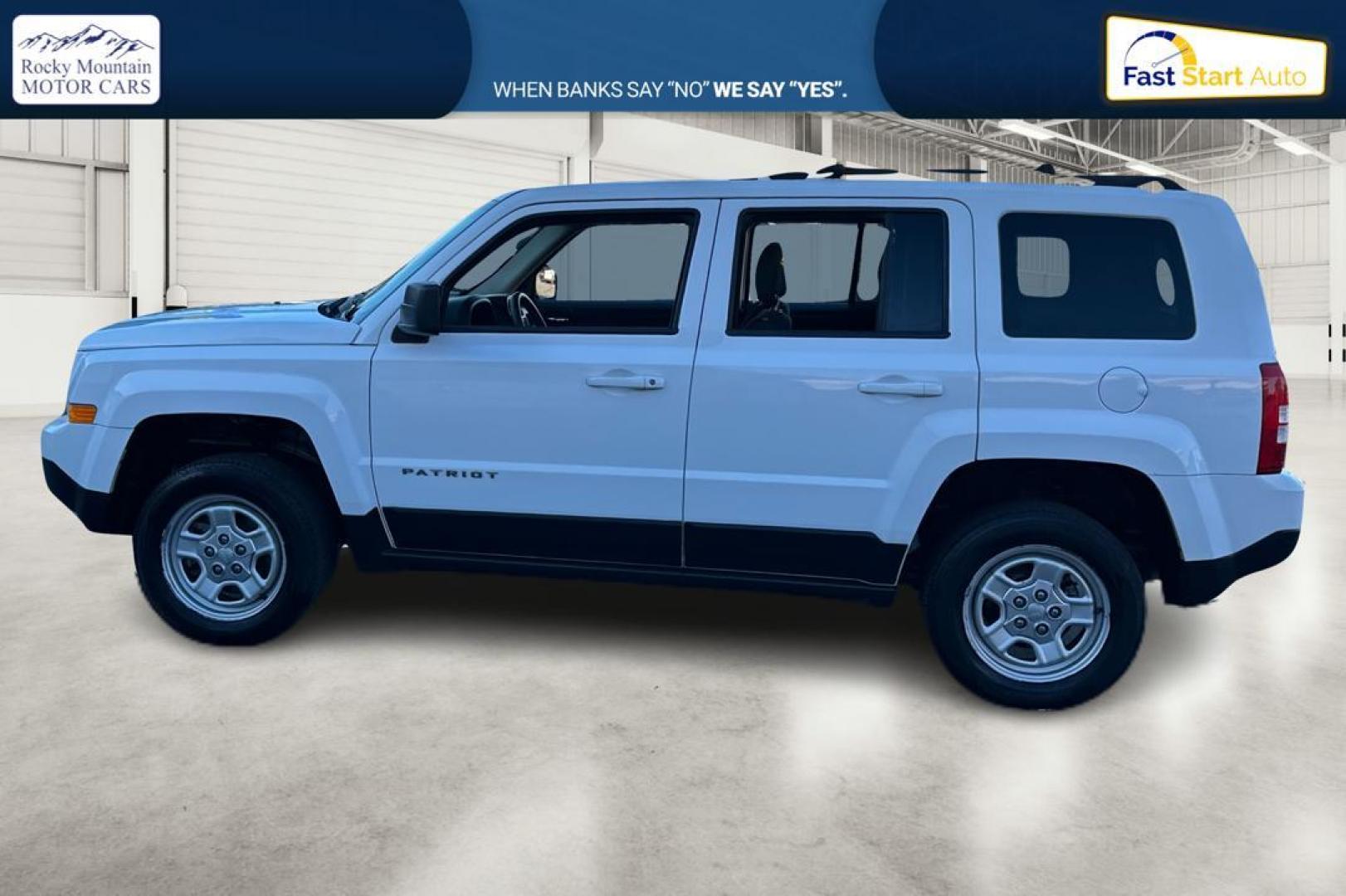 2017 White Jeep Patriot Sport 4WD (1C4NJRBB6HD) with an 2.4L L4 DOHC 16V engine, Auto, 6-Spd AutoStick transmission, located at 767 S State Road, Pleasant Grove, UT, 84062, (801) 785-1058, 40.354839, -111.736687 - Photo#5