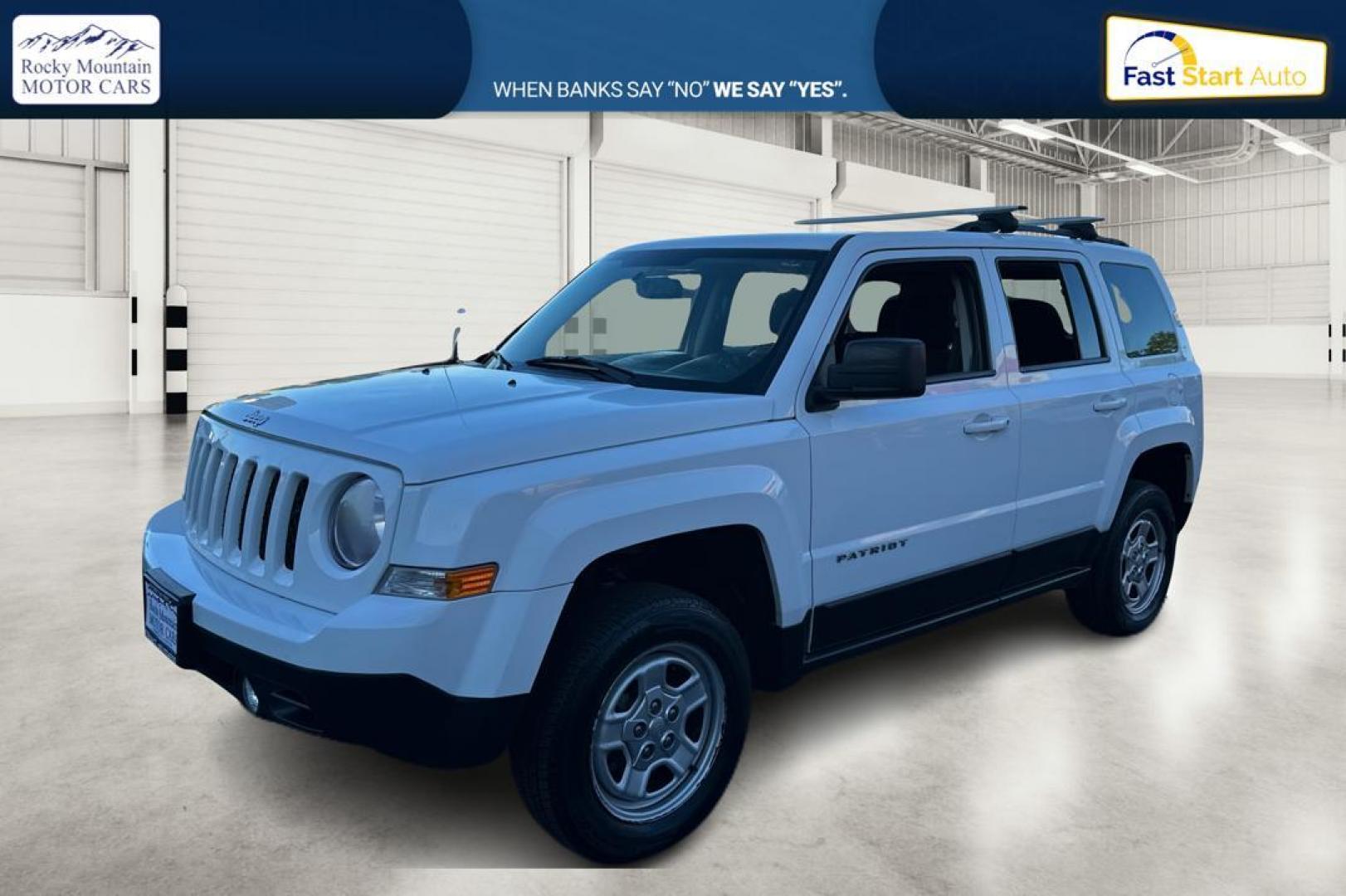 2017 White Jeep Patriot Sport 4WD (1C4NJRBB6HD) with an 2.4L L4 DOHC 16V engine, Auto, 6-Spd AutoStick transmission, located at 767 S State Road, Pleasant Grove, UT, 84062, (801) 785-1058, 40.354839, -111.736687 - Photo#6