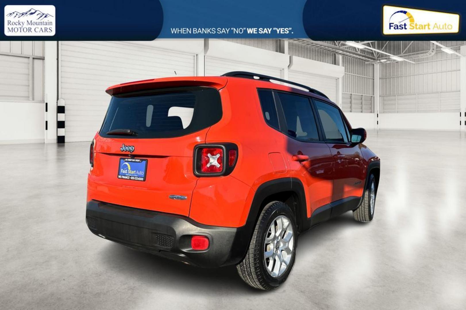 2017 Orange Jeep Renegade Latitude FWD (ZACCJABB6HP) with an 2.4L L4 DOHC 16V engine, 6M transmission, located at 7755 State Street, Midvale, UT, 84047, (801) 753-9063, 40.610329, -111.890656 - Photo#2