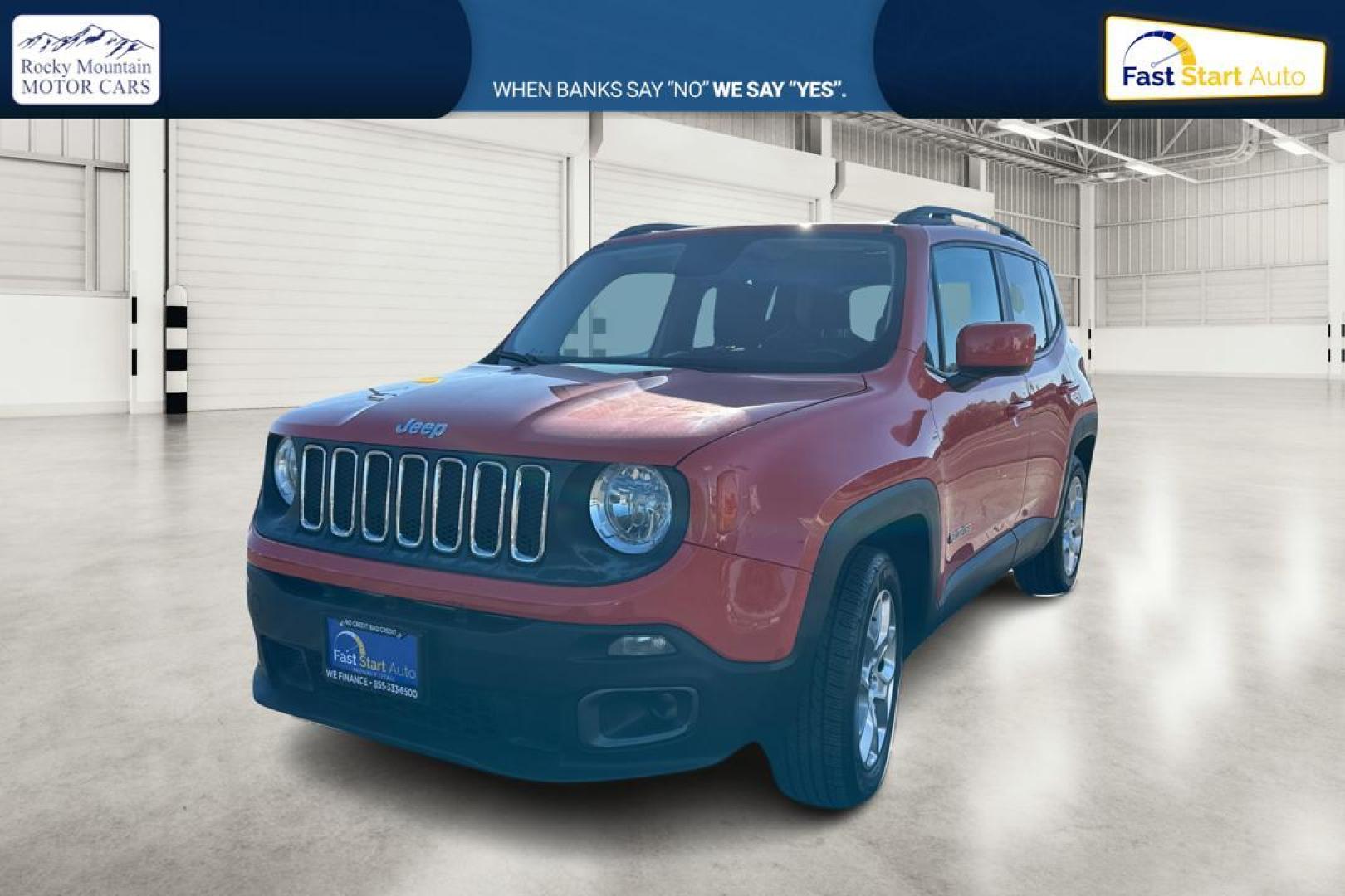 2017 Orange Jeep Renegade Latitude FWD (ZACCJABB6HP) with an 2.4L L4 DOHC 16V engine, 6M transmission, located at 7755 State Street, Midvale, UT, 84047, (801) 753-9063, 40.610329, -111.890656 - Photo#8