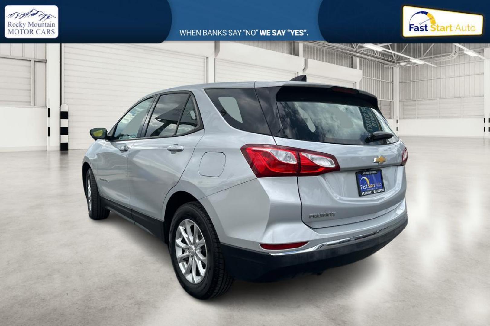 2018 Silver Chevrolet Equinox LS 2WD (2GNAXHEV2J6) with an 1.5L L4 DIR DOHC 16V TURBO engine, 6A transmission, located at 7755 State Street, Midvale, UT, 84047, (801) 753-9063, 40.610329, -111.890656 - Photo#4