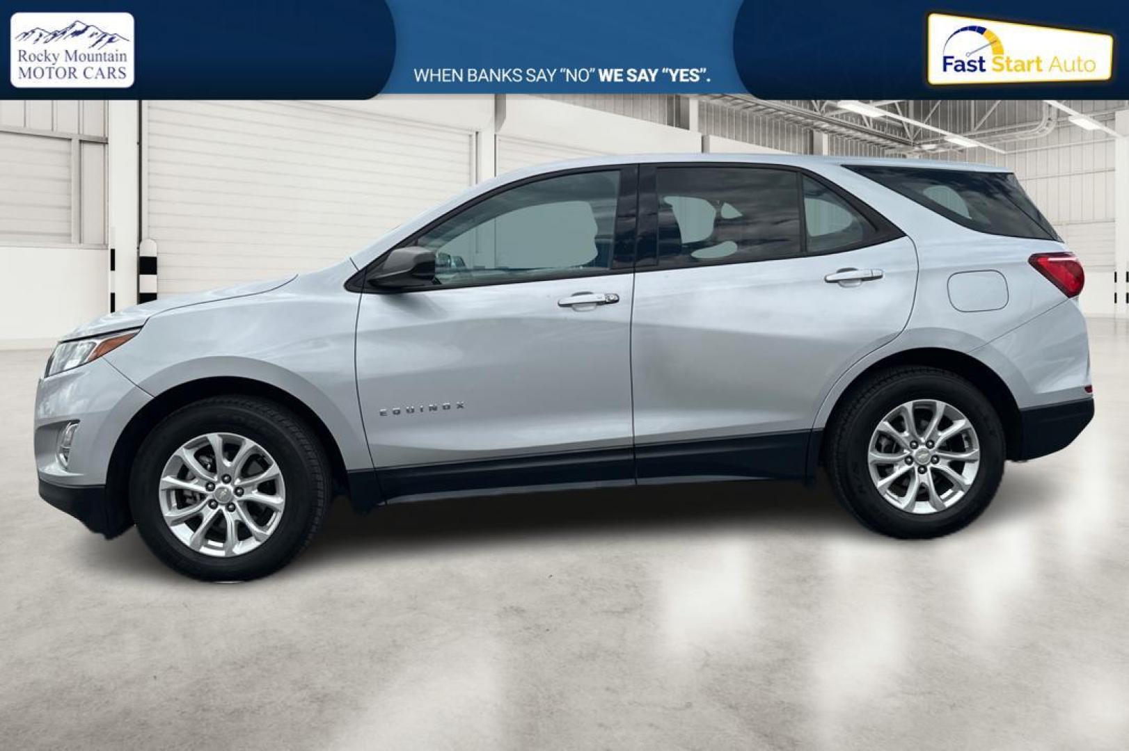 2018 Silver Chevrolet Equinox LS 2WD (2GNAXHEV2J6) with an 1.5L L4 DIR DOHC 16V TURBO engine, 6A transmission, located at 7755 State Street, Midvale, UT, 84047, (801) 753-9063, 40.610329, -111.890656 - Photo#5