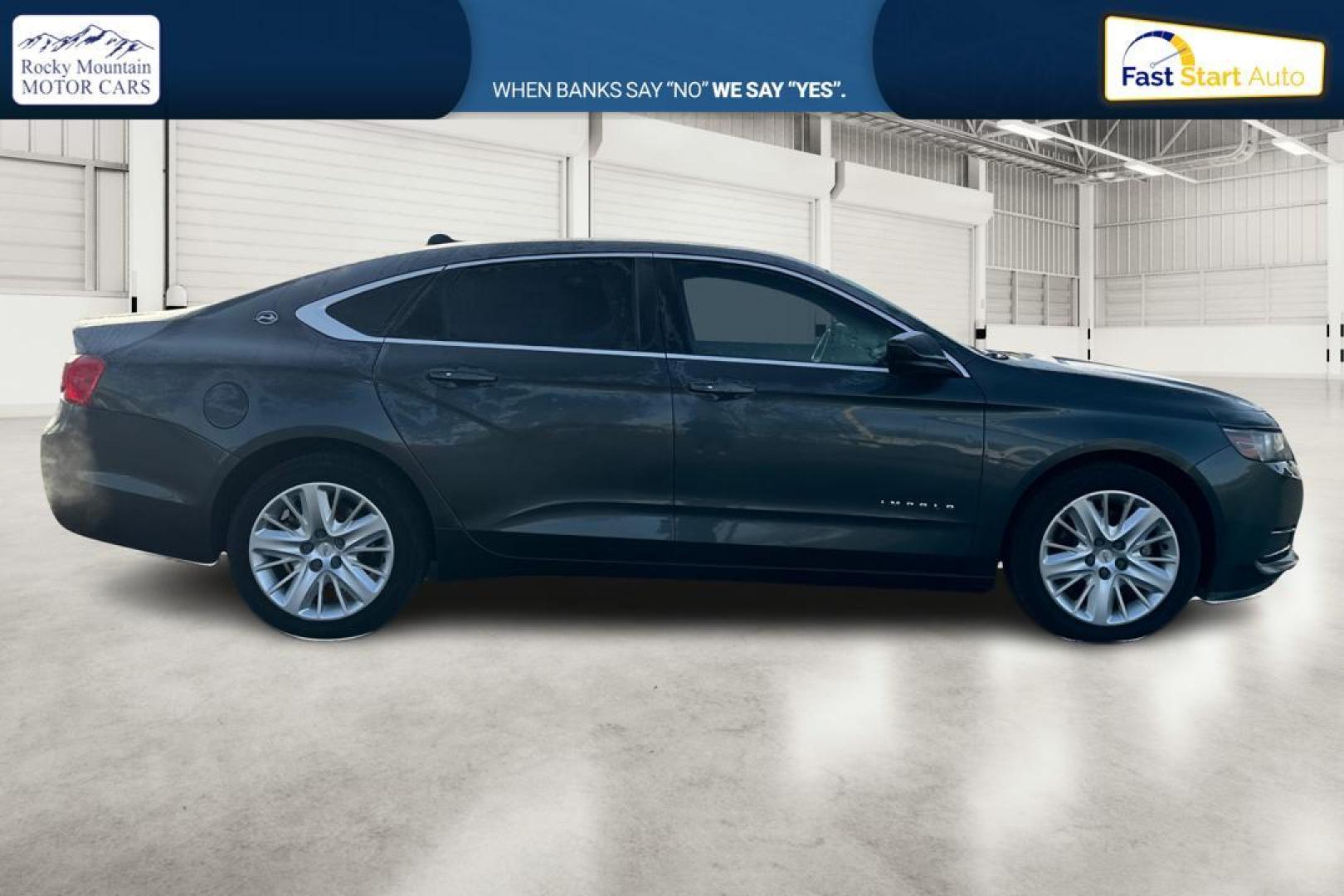 2018 Gray Chevrolet Impala LS Fleet (2G11X5S32J9) with an 3.6L V6 DOHC 24VV FFV engine, 6A transmission, located at 7755 State Street, Midvale, UT, 84047, (801) 753-9063, 40.610329, -111.890656 - Photo#1