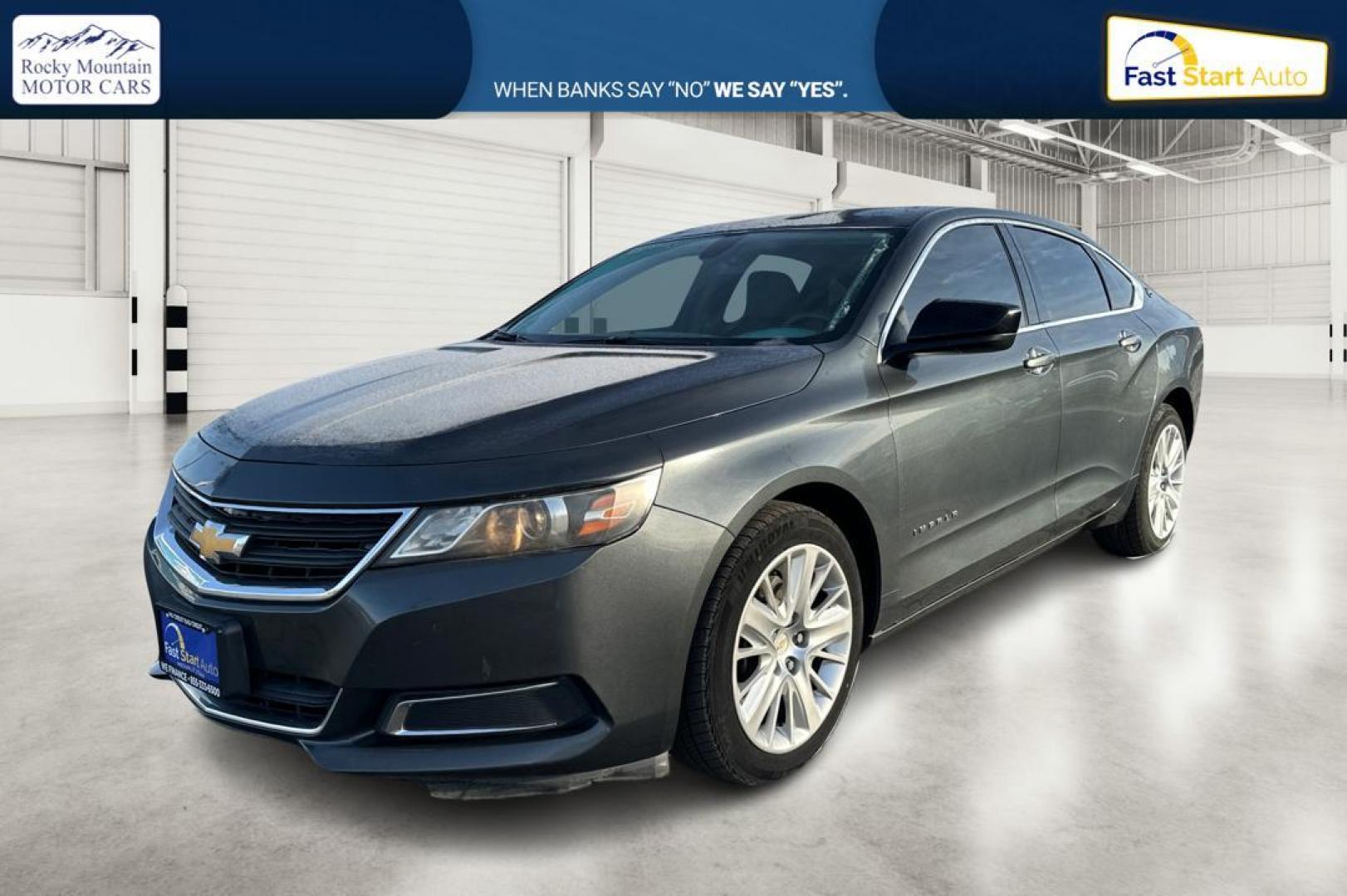 2018 Gray Chevrolet Impala LS Fleet (2G11X5S32J9) with an 3.6L V6 DOHC 24VV FFV engine, 6A transmission, located at 7755 State Street, Midvale, UT, 84047, (801) 753-9063, 40.610329, -111.890656 - Photo#8