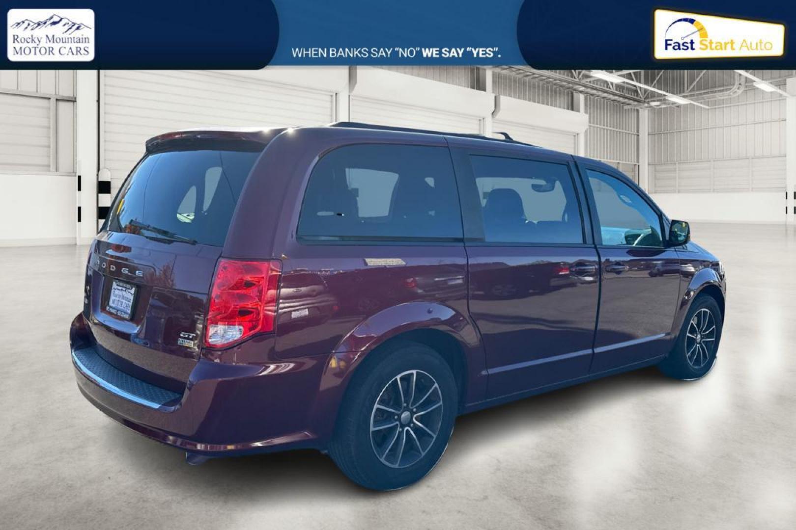 2018 Red Dodge Grand Caravan GT (2C4RDGEG0JR) with an 3.6L V6 DOHC 24V engine, 6A transmission, located at 767 S State Road, Pleasant Grove, UT, 84062, (801) 785-1058, 40.354839, -111.736687 - Photo#2