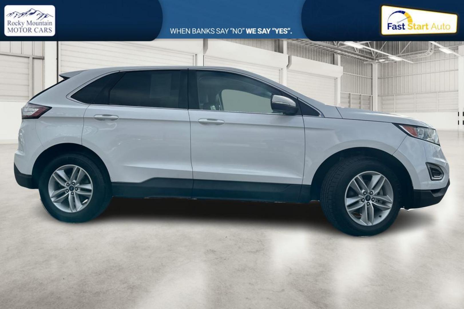 2018 White Ford Edge SEL FWD (2FMPK3J94JB) with an 2.0L L4 DOHC 16V engine, 6A transmission, located at 767 S State Road, Pleasant Grove, UT, 84062, (801) 785-1058, 40.354839, -111.736687 - Photo#1