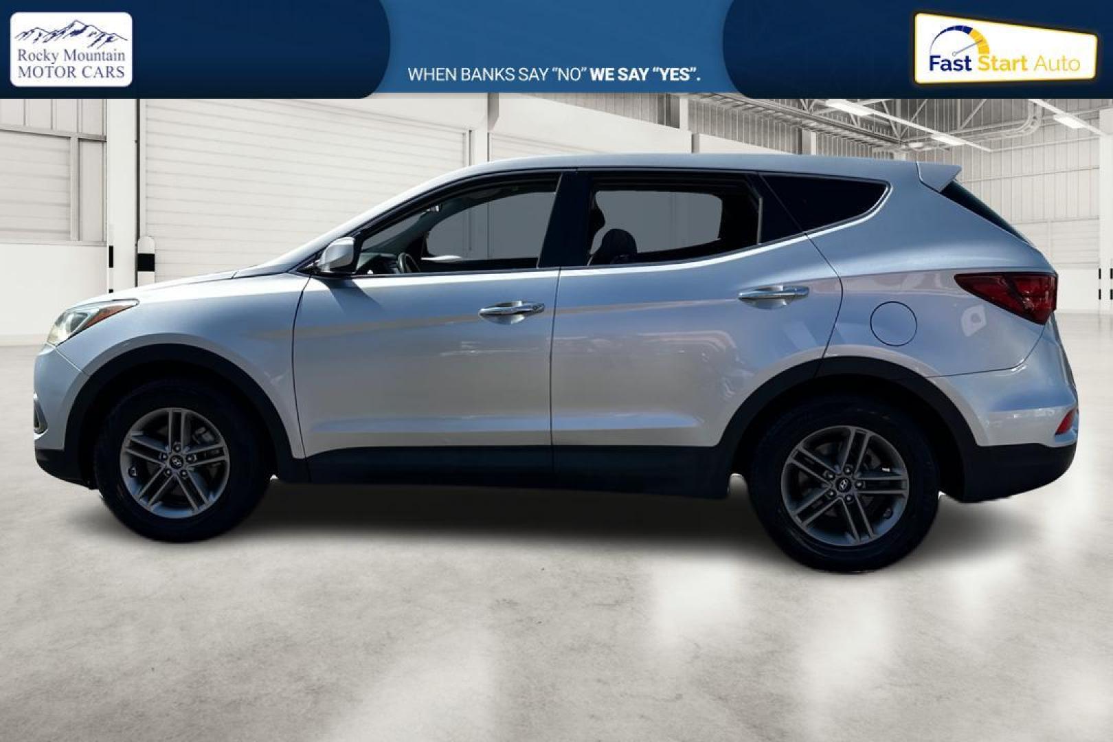 2018 Silver Hyundai Santa Fe Sport 2.4 FWD (5XYZT3LBXJG) with an 2.4L L4 DOHC 16V engine, 6A transmission, located at 767 S State Road, Pleasant Grove, UT, 84062, (801) 785-1058, 40.354839, -111.736687 - Photo#5