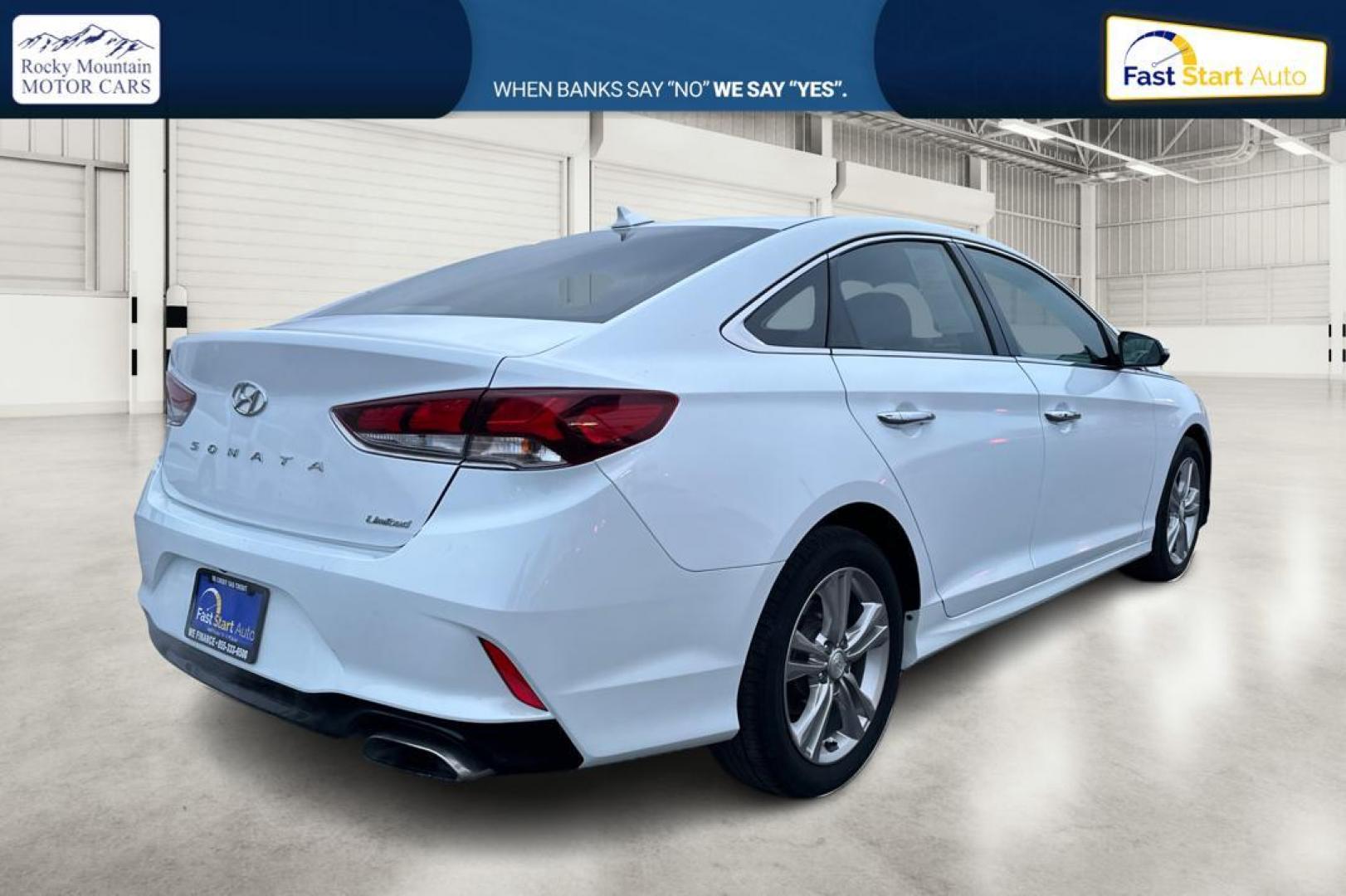 2018 White Hyundai Sonata Sport (5NPE34AF1JH) with an 2.4L L4 DOHC 16V engine, 6A transmission, located at 7755 State Street, Midvale, UT, 84047, (801) 753-9063, 40.610329, -111.890656 - Photo#2