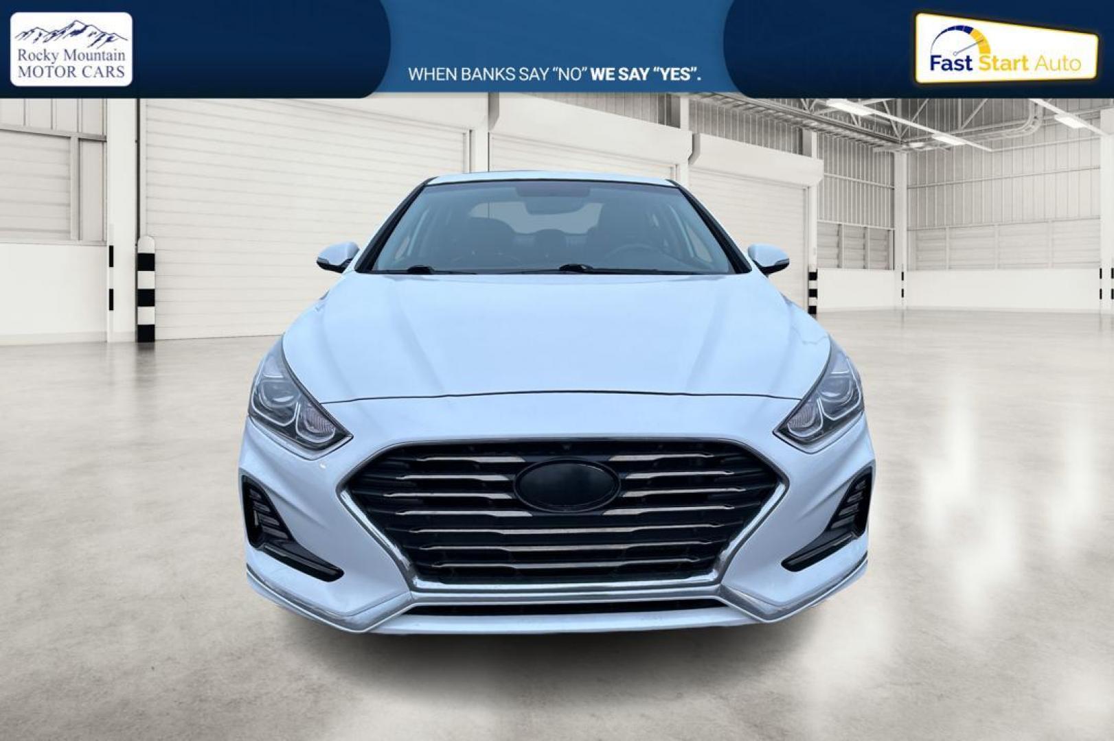 2018 White Hyundai Sonata Sport (5NPE34AF1JH) with an 2.4L L4 DOHC 16V engine, 6A transmission, located at 7755 State Street, Midvale, UT, 84047, (801) 753-9063, 40.610329, -111.890656 - Photo#9