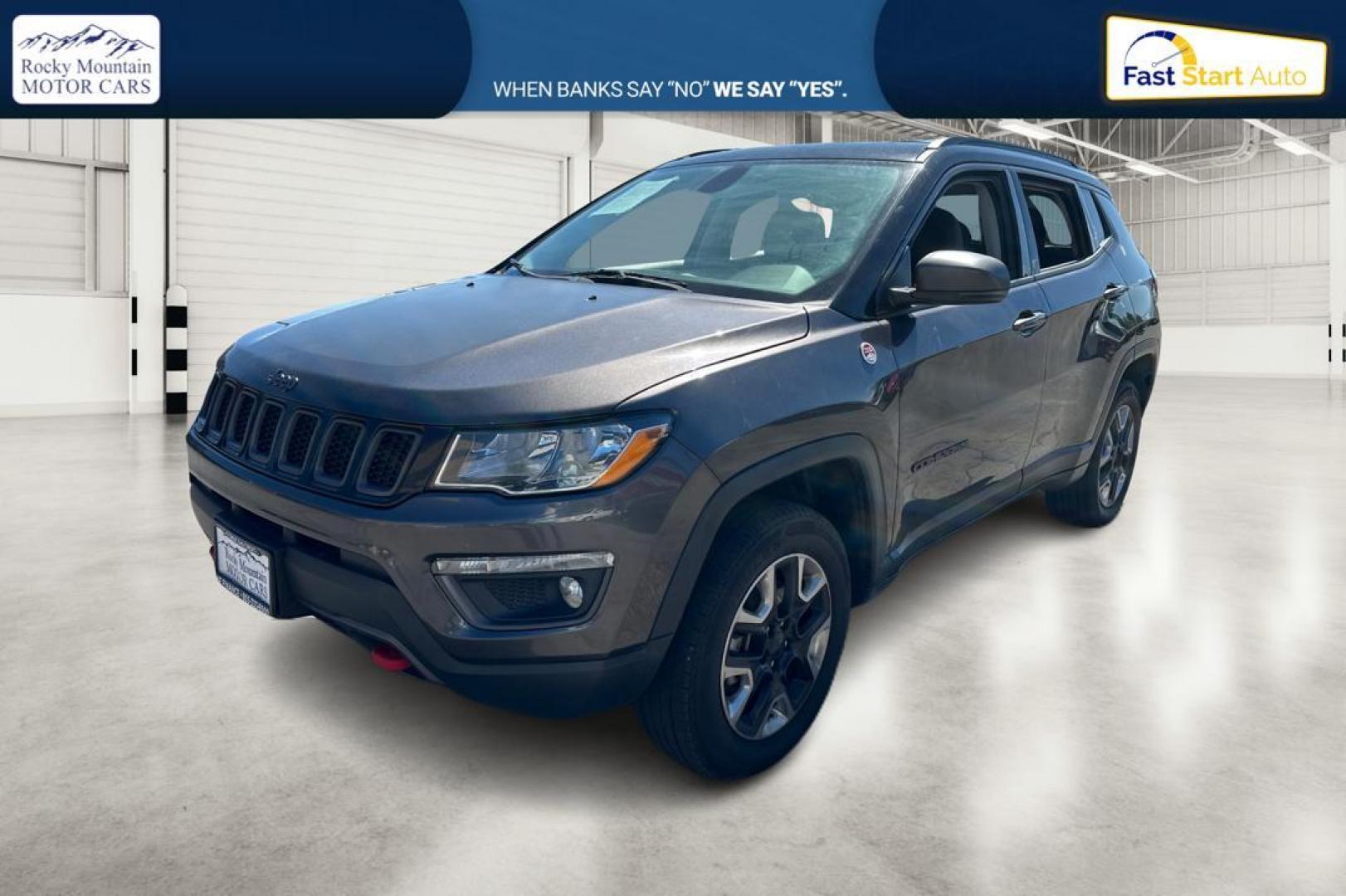 2018 Gray Jeep Compass Limited 4WD (3C4NJDDB2JT) with an 2.4L L4 DOHC 16V engine, CVT transmission, located at 7755 State Street, Midvale, UT, 84047, (801) 753-9063, 40.610329, -111.890656 - Photo#6