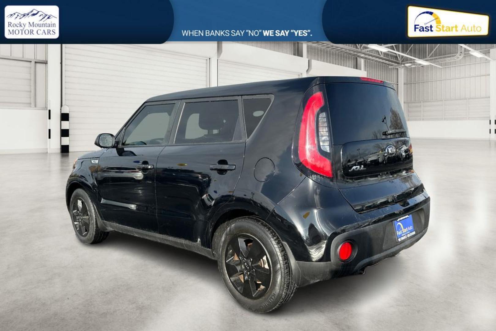 2018 Black Kia Soul Base 6M (KNDJN2A20J7) with an 1.6L L4 DOHC 16V engine, 6M transmission, located at 7755 State Street, Midvale, UT, 84047, (801) 753-9063, 40.610329, -111.890656 - Photo#5