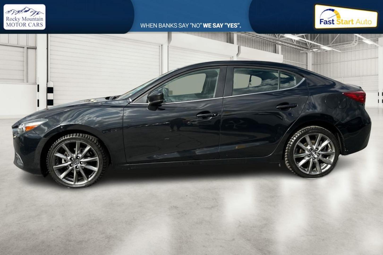 2018 Black Mazda MAZDA3 s Touring AT 4-Door (3MZBN1V30JM) with an 2.5L L4 DOHC 16V engine, 6A transmission, located at 7755 State Street, Midvale, UT, 84047, (801) 753-9063, 40.610329, -111.890656 - Photo#6