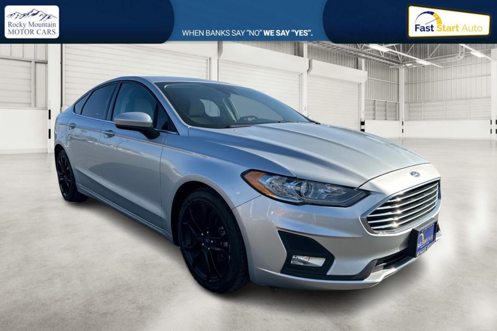 2019 Silver Ford Fusion SE (3FA6P0HD0KR) with an 1.5L L4 DOHC 16V engine, 6A transmission, located at 7755 State Street, Midvale, UT, 84047, (801) 753-9063, 40.610329, -111.890656 - Photo#0