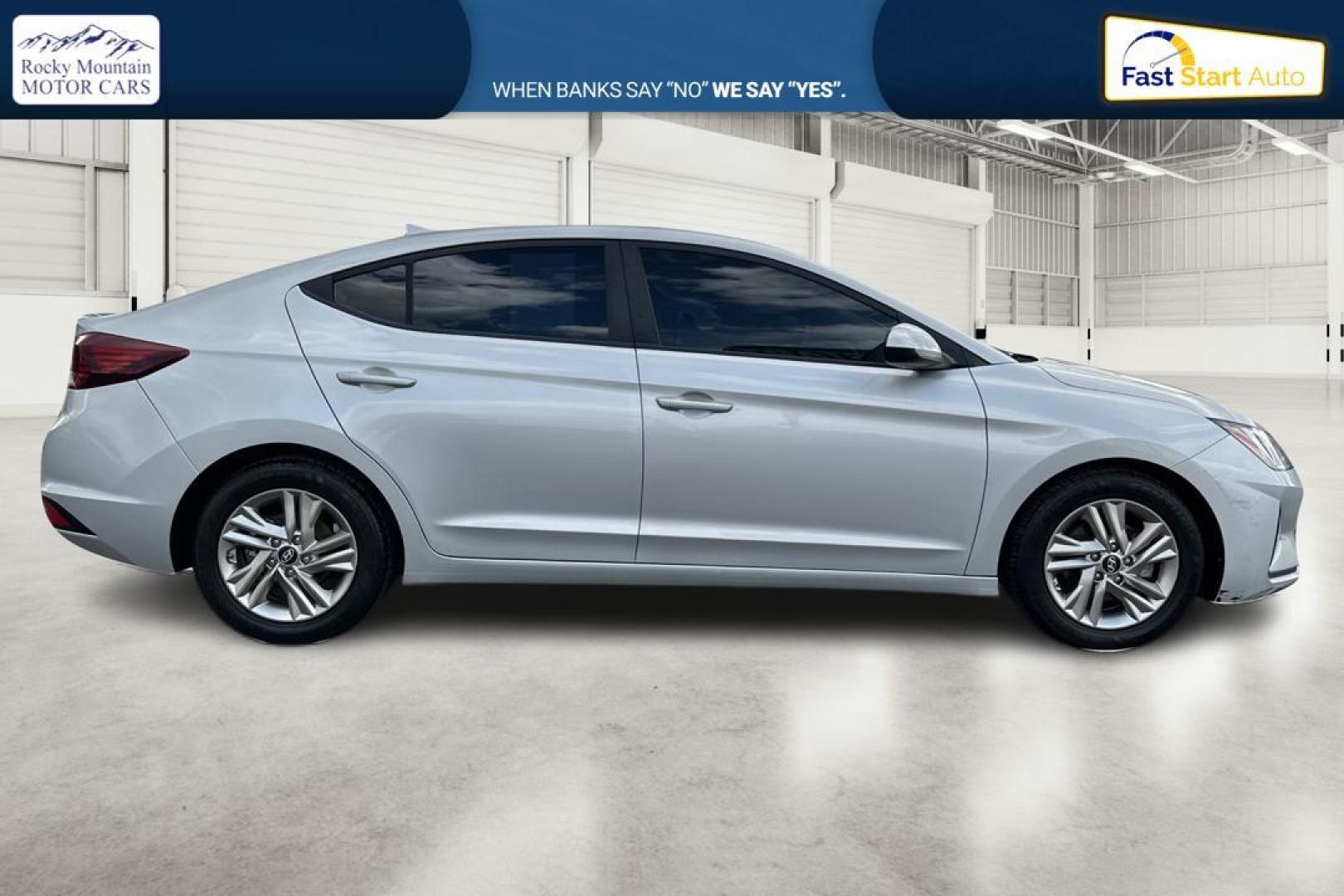 2019 Silver Hyundai Elantra Limited (5NPD84LF0KH) with an 1.8L L4 DOHC 16V engine, 6A transmission, located at 767 S State Road, Pleasant Grove, UT, 84062, (801) 785-1058, 40.354839, -111.736687 - Photo#1