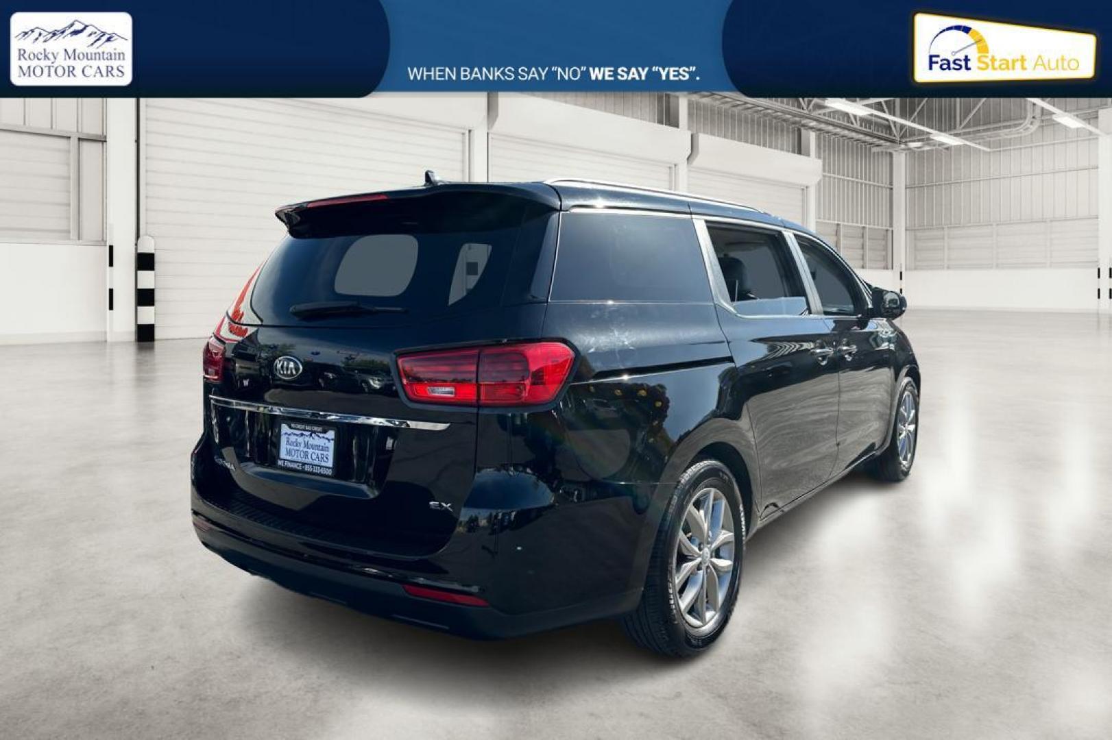 2019 Black Kia Sedona LX (KNDMB5C15K6) with an 3.3L V6 DOHC 24V engine, 6A transmission, located at 767 S State Road, Pleasant Grove, UT, 84062, (801) 785-1058, 40.354839, -111.736687 - Photo#2