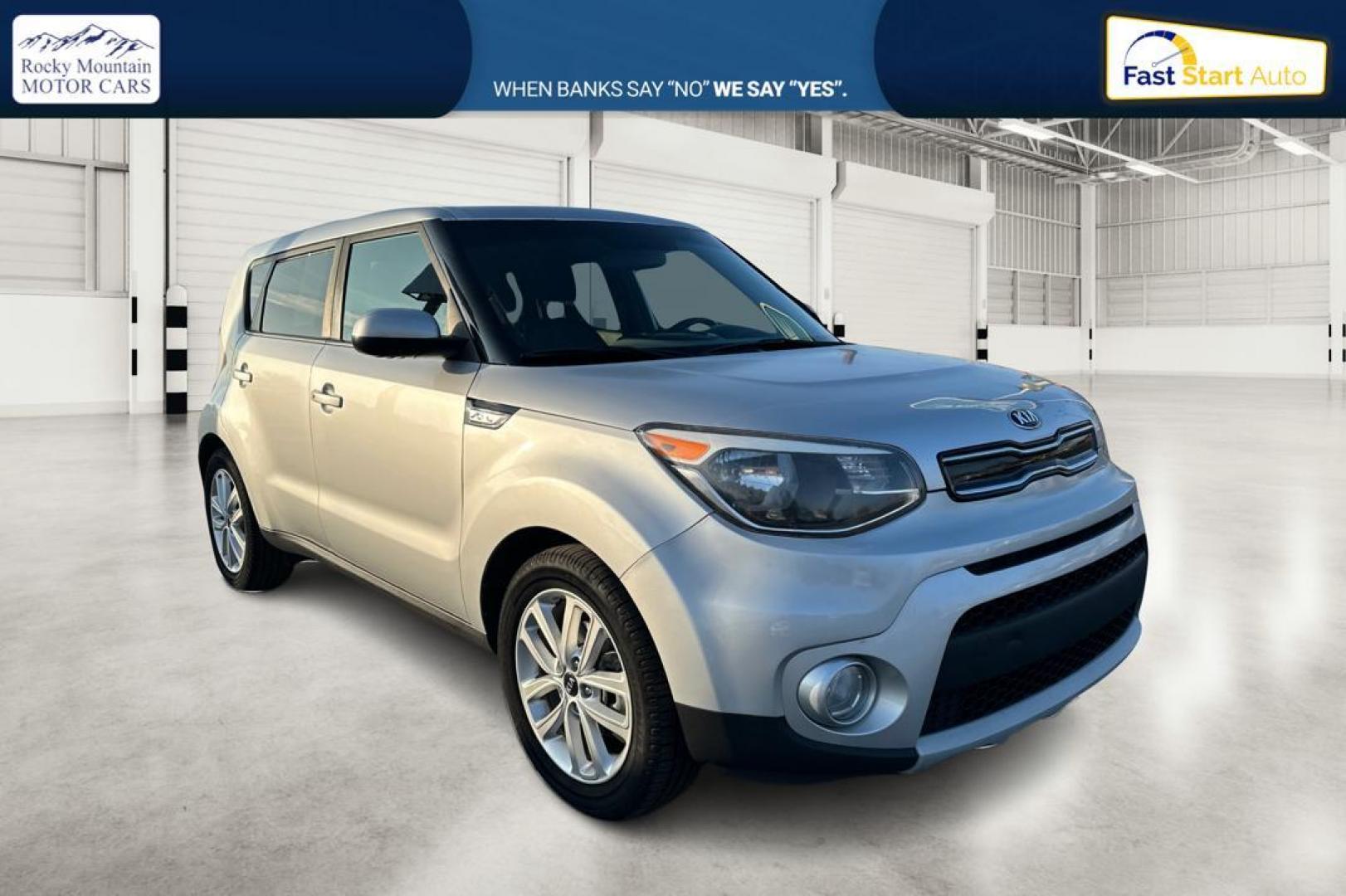 2019 Silver Kia Soul + (KNDJP3A51K7) with an 2.0L L4 DOHC 16V engine, 6A transmission, located at 7755 State Street, Midvale, UT, 84047, (801) 753-9063, 40.610329, -111.890656 - Photo#0