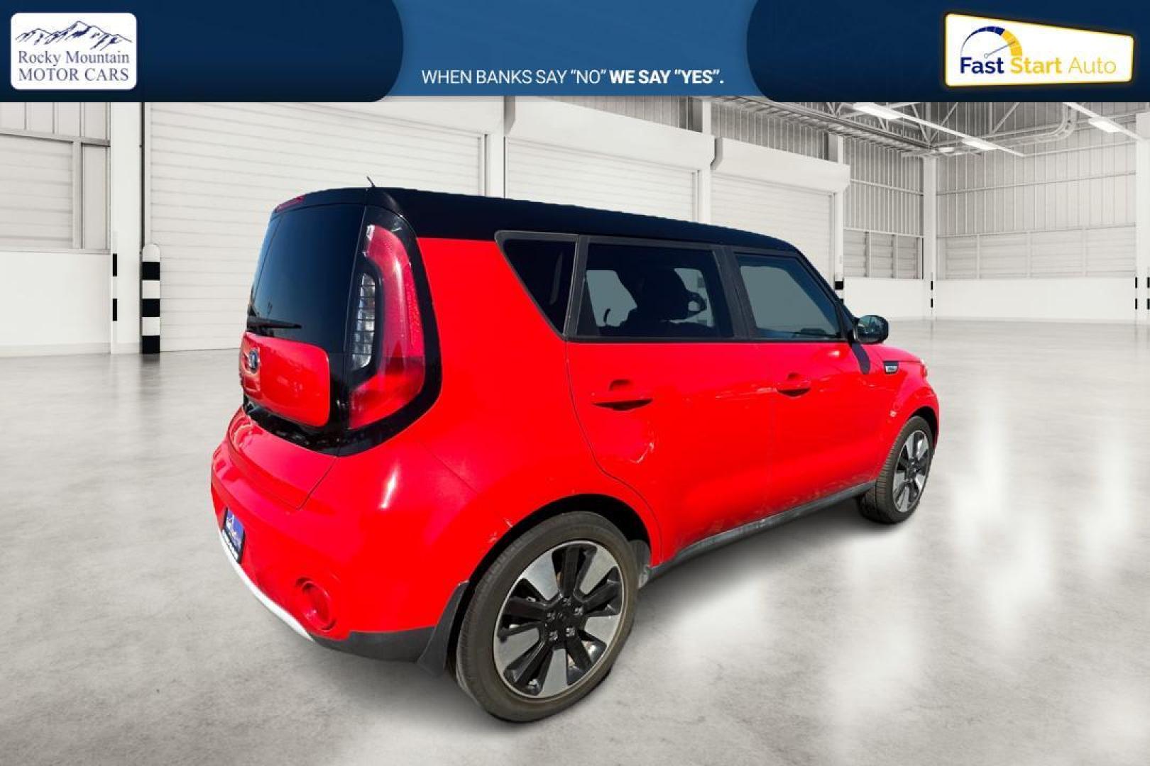 2019 Red Kia Soul + (KNDJP3A53K7) with an 2.0L L4 DOHC 16V engine, 6A transmission, located at 767 S State Road, Pleasant Grove, UT, 84062, (801) 785-1058, 40.354839, -111.736687 - Photo#2