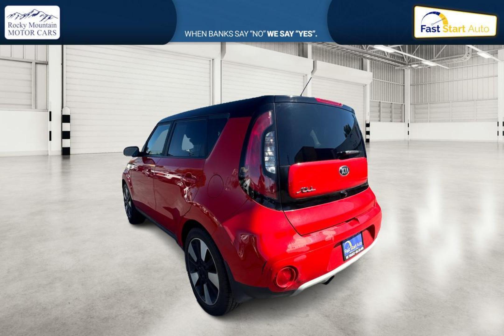 2019 Red Kia Soul + (KNDJP3A53K7) with an 2.0L L4 DOHC 16V engine, 6A transmission, located at 767 S State Road, Pleasant Grove, UT, 84062, (801) 785-1058, 40.354839, -111.736687 - Photo#4
