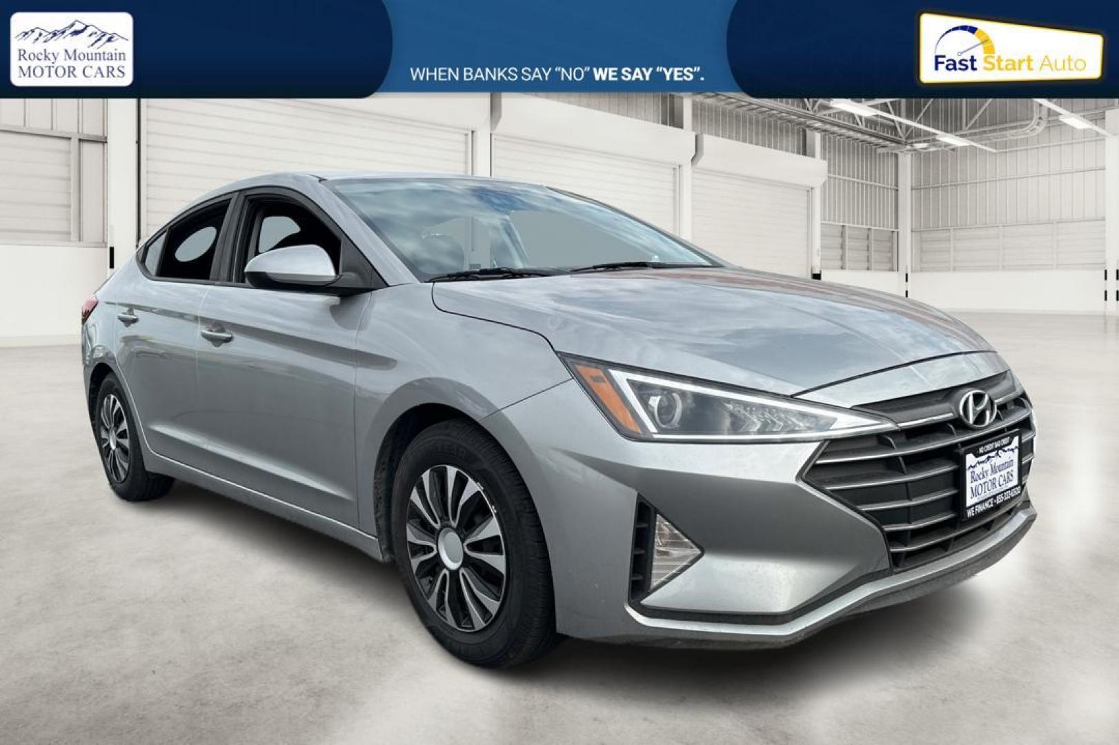 2020 Silver Hyundai Elantra SE 6AT (5NPD74LF8LH) with an 1.8L L4 DOHC 16V engine, 6A transmission, located at 7755 State Street, Midvale, UT, 84047, (801) 753-9063, 40.610329, -111.890656 - Photo#0