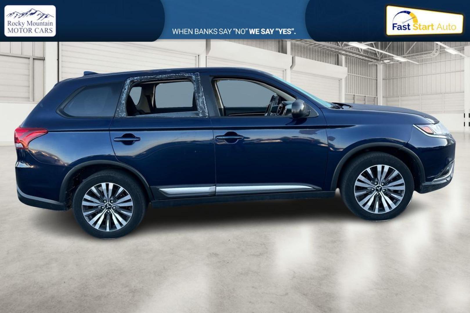 2020 Blue Mitsubishi Outlander SEL AWD (JA4AZ3A37LZ) with an 2.4L L4 DOHC 16V engine, CVT transmission, located at 767 S State Road, Pleasant Grove, UT, 84062, (801) 785-1058, 40.354839, -111.736687 - Photo#1