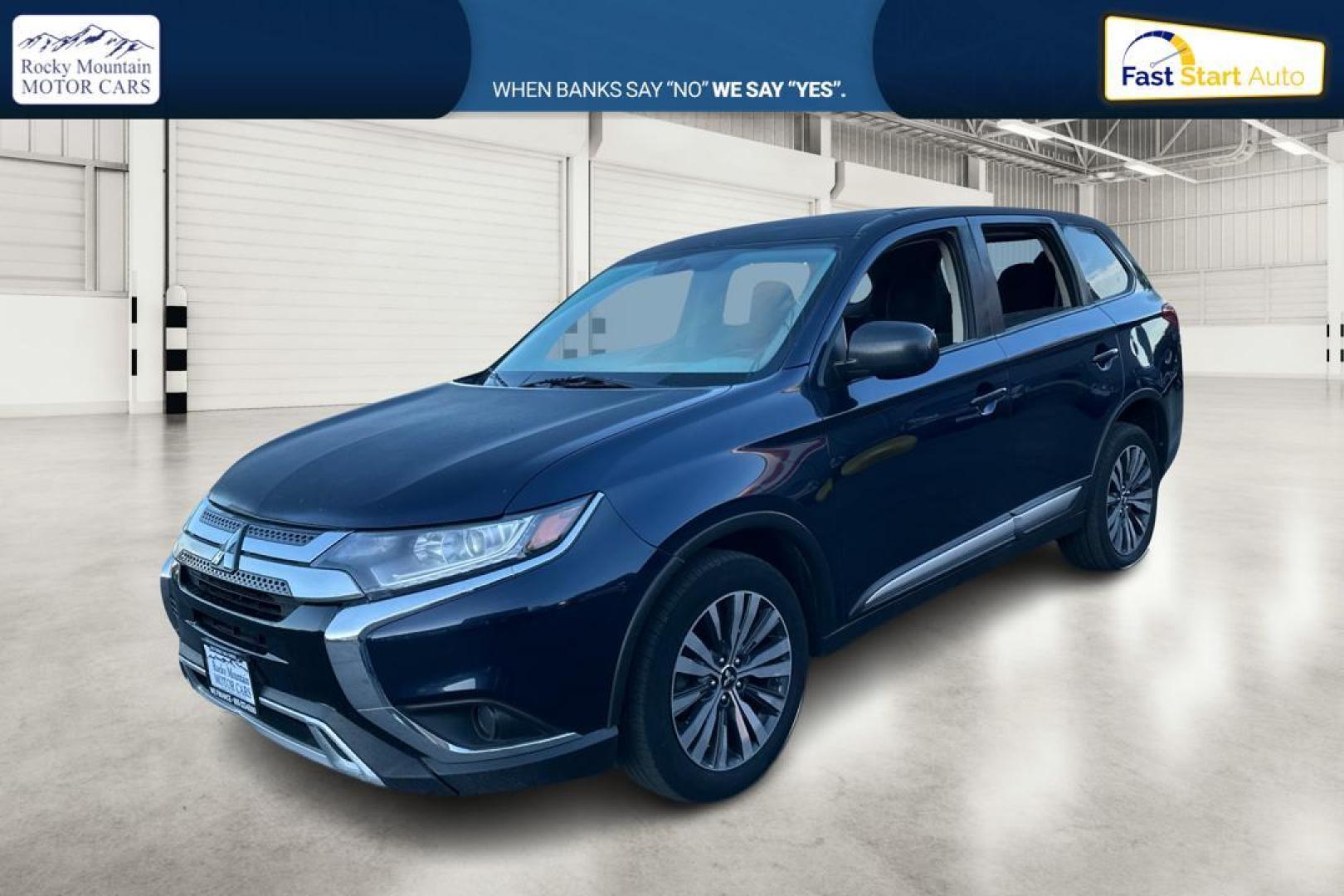 2020 Blue Mitsubishi Outlander SEL AWD (JA4AZ3A37LZ) with an 2.4L L4 DOHC 16V engine, CVT transmission, located at 767 S State Road, Pleasant Grove, UT, 84062, (801) 785-1058, 40.354839, -111.736687 - Photo#8